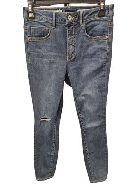 Pilcro Skinny Jeans Womens Size 26 Washed Blue Mid Rise Stretch Denim Anthropolo